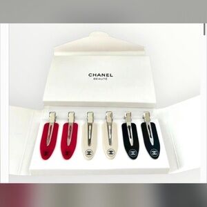 6 Chanel hair clips